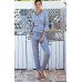Pigiama Jadea home estivo tuta donna in cotone modal ART.3064 GRIGIO - GRIGIO/KAKI